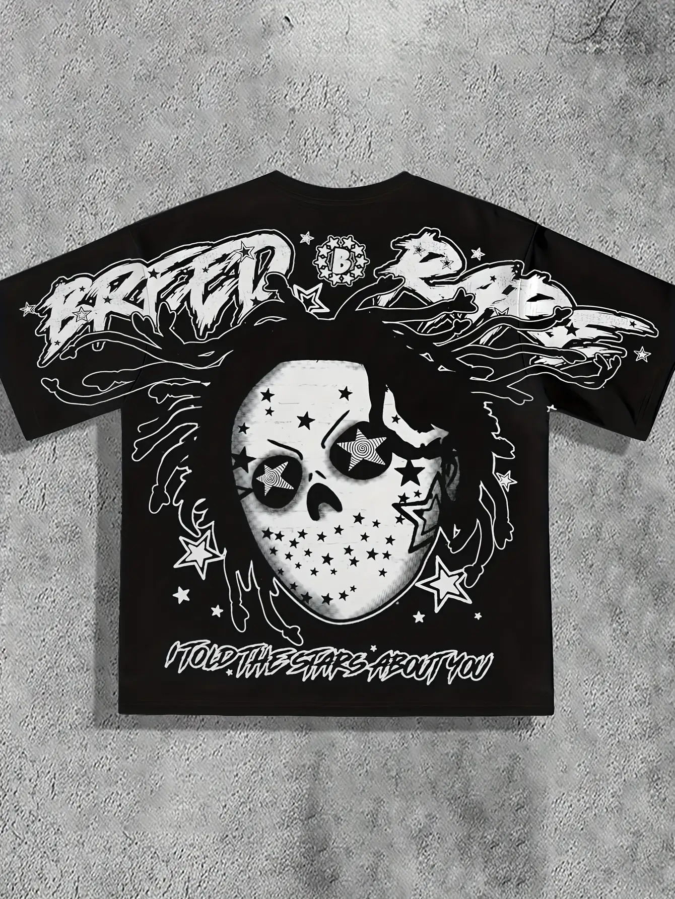 item picture   mens casual loose short sleeve t shirt breathable polyester cartoon letter print round neck summer     pattern   plus size