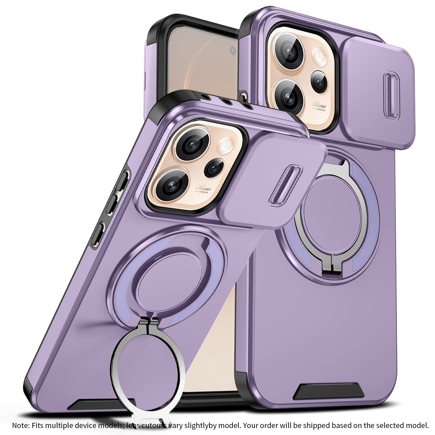 TEMU Phone Case: Oppo Reno15 Pro Mobile Phone Case Anti-fall Full Coverage Mobile Phone Case Reno14 Mobile Phone Case With Bracket Suitable For Oppo