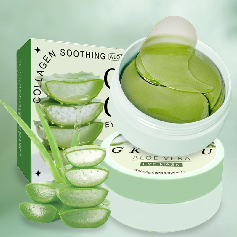 60pcs aloe vera and collagen eye serum cream under eye patches moisturizing tightens under eye patches eye mask patches after use look making the light beige look firm smooth eye   beige   mask Product details 2