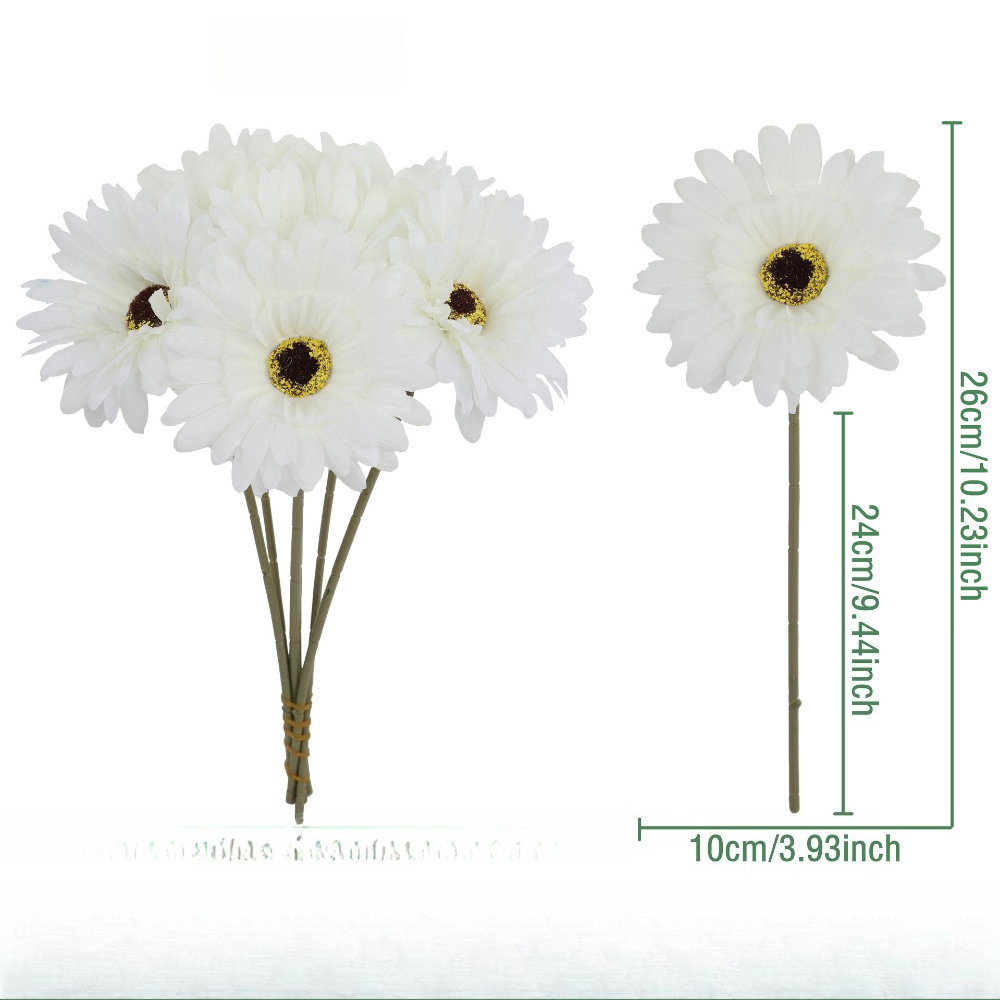 TEMU 12pcs Set Of Simulated Handheld Bouquets, European-style Preserved Flowers, Nordic Style Home And Hotel Decorative Artificial Flowers, Romantic