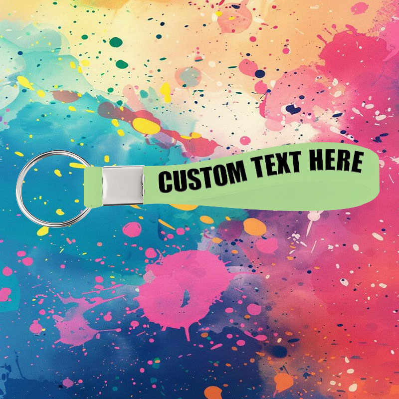 E-shop Neuankunft 16-teiliges Set Leuchtende Silikon-Armband Schlüsselanhänger, Personalisierbarer Text, Ideal für Geburtstagsfeiern, Flexibles