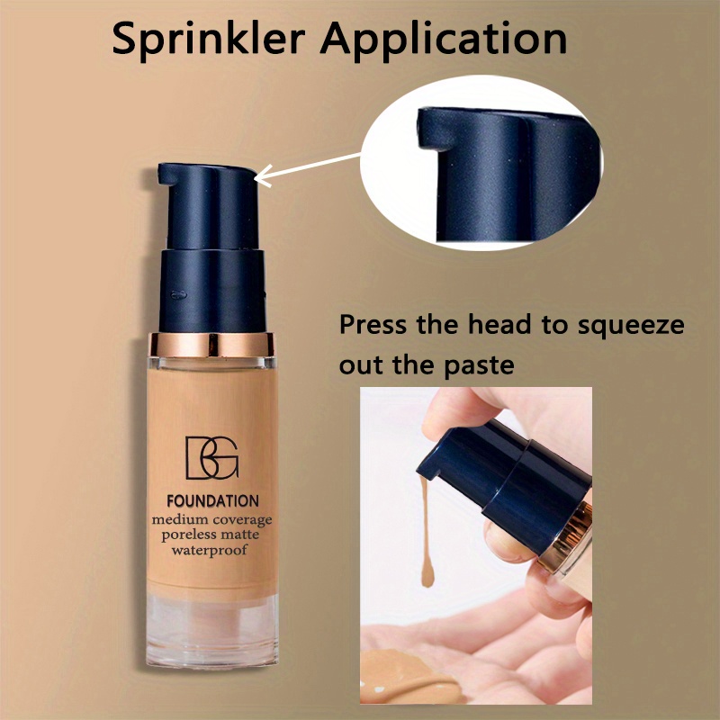 A Liquid Foundation with Six Shades That Provides Complete Coverage, Ideal for Every Skin Type. It Conceals Dark Circles Effectively, Offers Long-Lasting Coverage