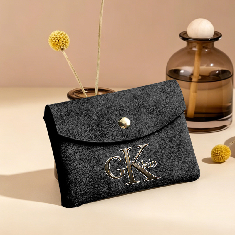 TEMU 1pc Gk Print Unisex Wallet, Ultra-thin Card Holder, Women' Purse, Men's Portable Wallet, Id, Credit Card, Coin Storage Bag, Clutch, Small Wallet