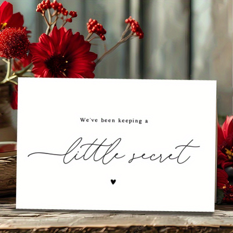 TEMU 1pc Of Humorous Pregnancy Announcement Greeting Card, A Unique Gift For Family, , And Grandparents, Family Pregnancy , Surprises, And Pregnancy