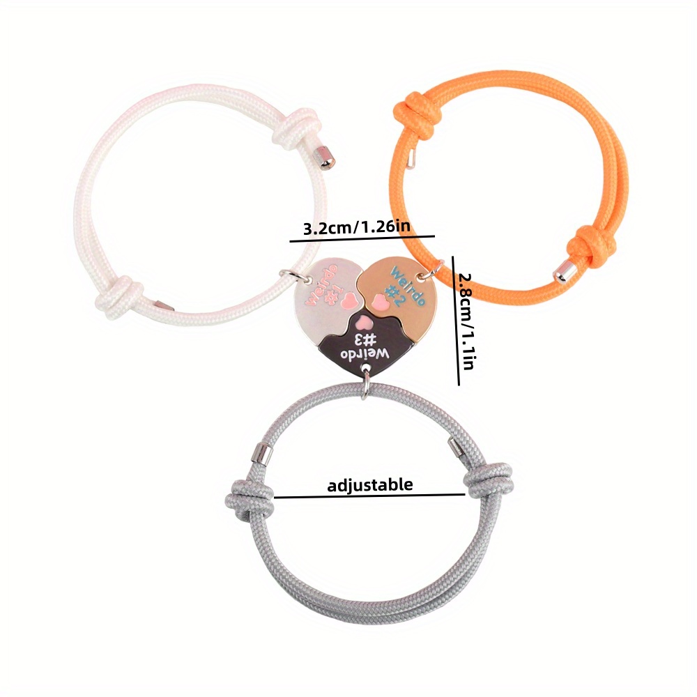 3pcs set 3pcs set heart shaped stitching letter Temu