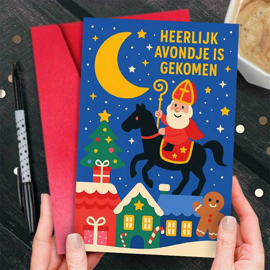 TEMU 1pc Festive Christmas Greeting Card Featuring On Perfect For Holiday Wishes And Seasonal Celebrations Sending Warm Joy And Cheer Christmas Gifts
