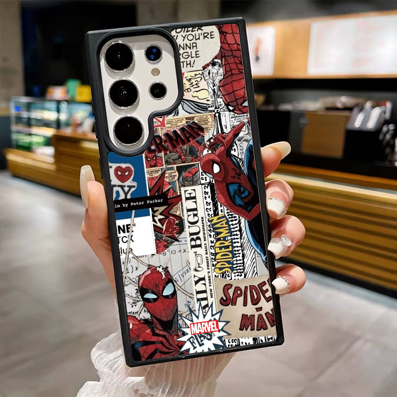 TEMU Phone Case - Spider- Miles Phone Case Suitable For Galaxy S26/s26ultra/s25+/s25edge/s24fe/s23plus/s22 Magnetic Protective Case