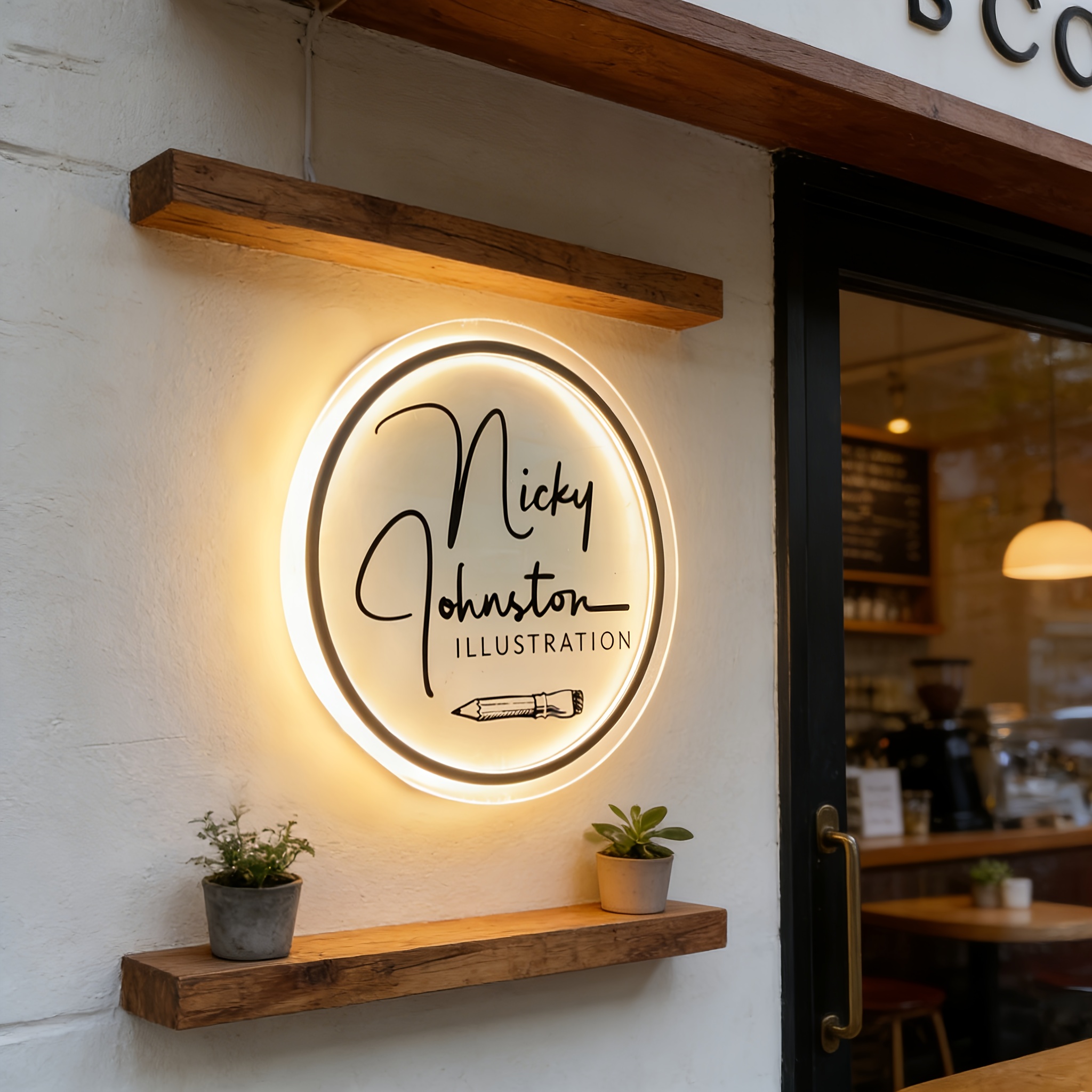 TEMU Customized Personalized Business Neon Sign - Led Sign Lights With Photos Or Logo, Usb Powered, Suitable For , Wall Decor, Nail , Cafe, Office,