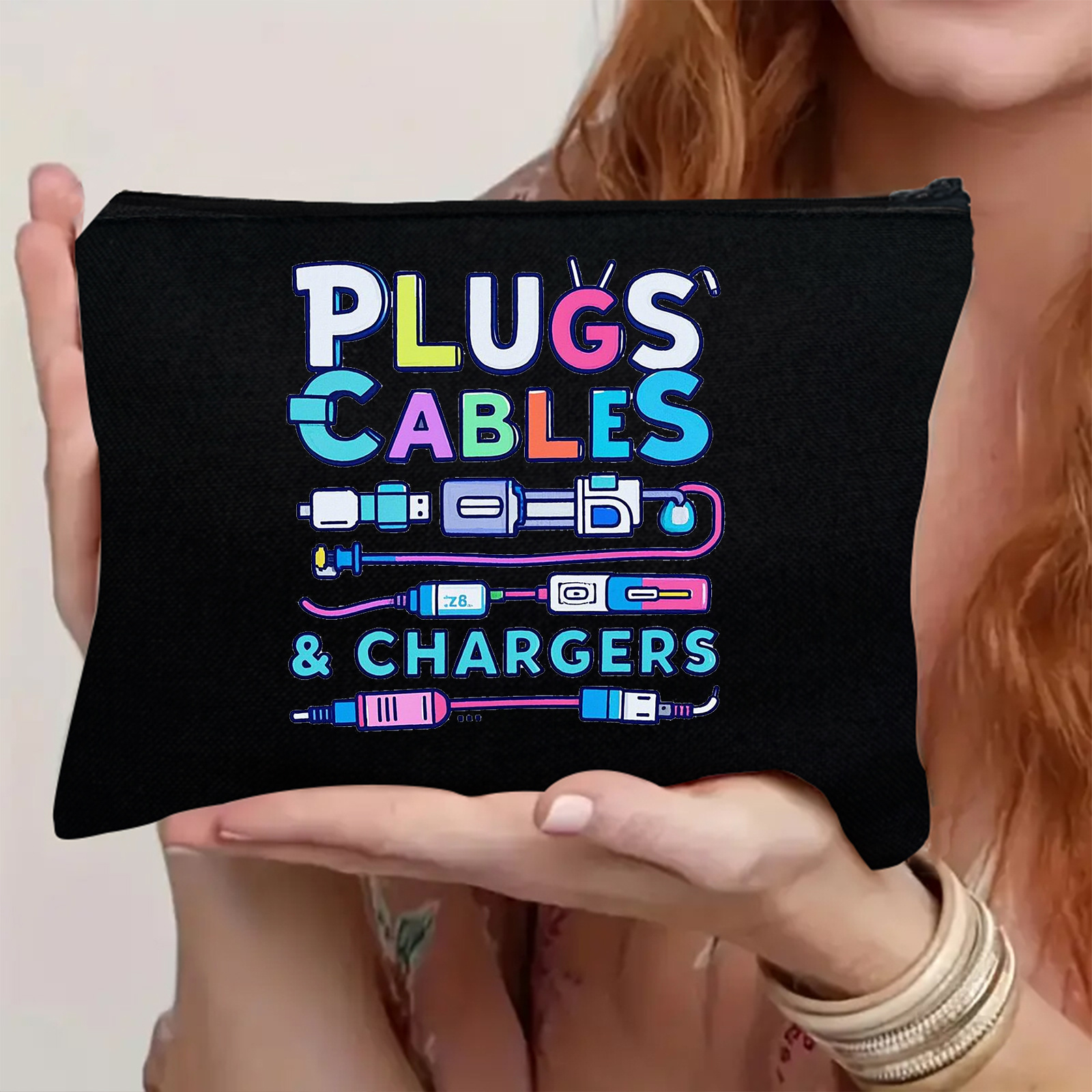 E-shop Stecker & Kabel & Ladegeräte Elektronische Zubehör Aufbewahrungstasche | Reiseutensil | Geeignet für Kabel, USB-Sticks, Adapter | Geschenk für