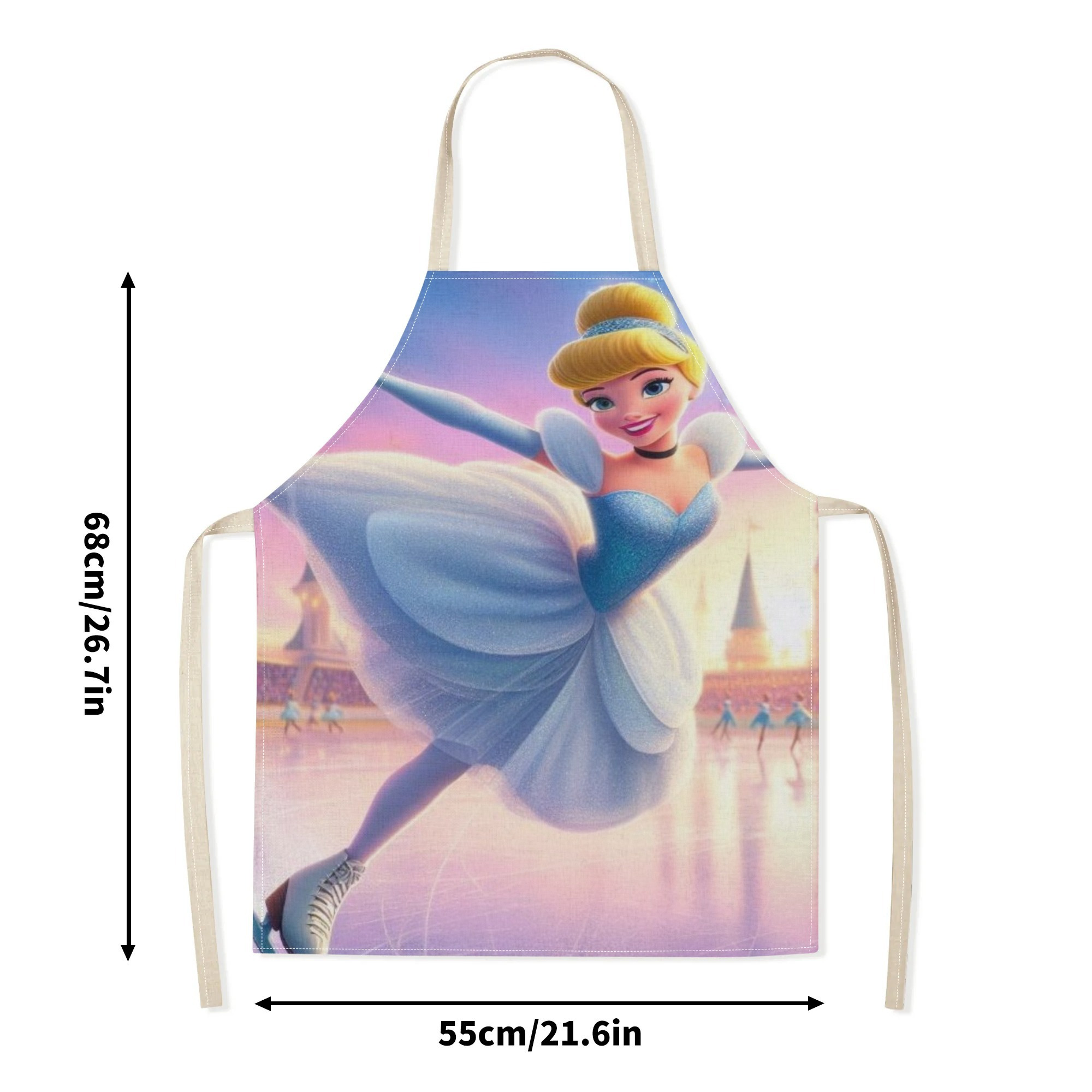 disney   waterproof apron - vibrant cartoon print,   polyester, ideal for home, restaurants, cafes & more - stylish &   with adjustable neck strap details 7