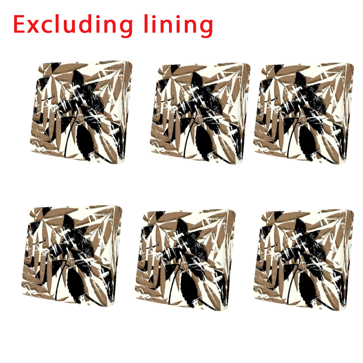 TEMU -2d-flat Personalized Branches And Leaves Full Print Pattern Outdoor Courtyard/garden/terrace Elastic Sofa Cushion Cover, Outdoor Cushion Cover
