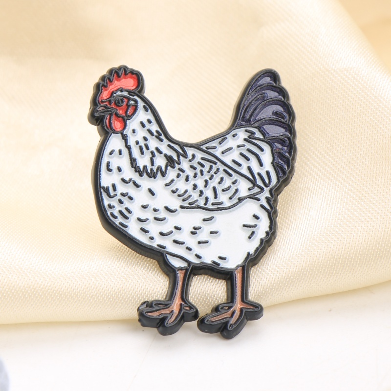 Cute Hen Pin - Alloy Lapel Pin, Suitable For And Clothes, Pet-themed Accessory, A Daily Accessory Gift Suitable For Men And Women