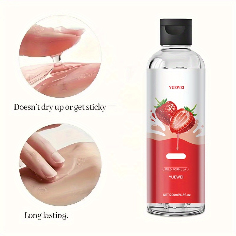 Unisex Water-Based Moisturizer - 200Ml/6.8Fl.Oz, Natural Formula, Non-Sticky, Clean, Stain-Free, Can Be Used with Toys, Suitable for Couples, Nights, Couples' Happy Hours