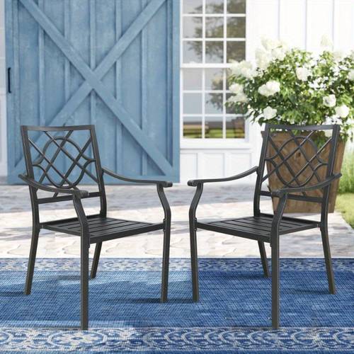 patio dining chairs outdoor furniture chair set with and armrest