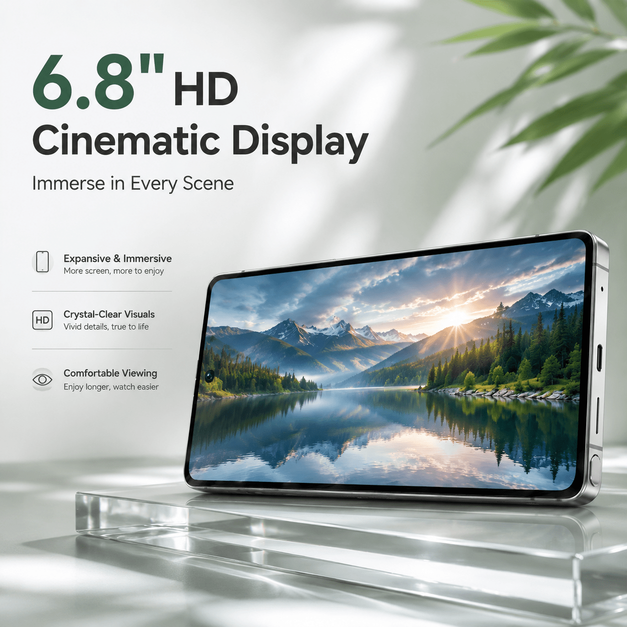 6 8 hd touchscreen unlocked cellphone 4gb 64gb expandable memory   standby fingerprint recognition   camera bundle for elderly Product details 1