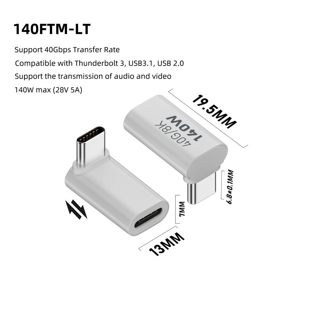 TEMU Wowssyo Pd140w .0 Type C To Usb C Fast Charging Adapter Converter 40gbps Data Sync Connector 8k 60hz Usb C Otg Adapter For Macbook