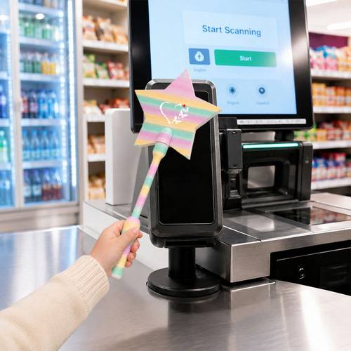 1pc heart mens business card holder magic wand for payment touch payment magic wand touch payment credit card wand starlight magic wand payment card holder suitable for card payment