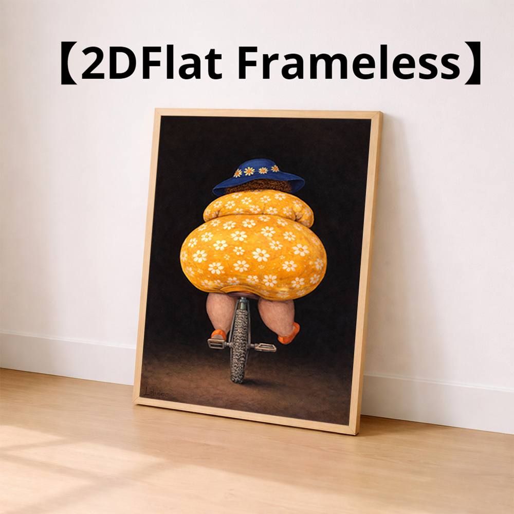 TEMU 2d Flat, 2d Flat, 2d Flat Frameless Print Art Canvas Painting, Graphic Design Decorative Abstract Artwork. Suitable For All Kinds Of Places,