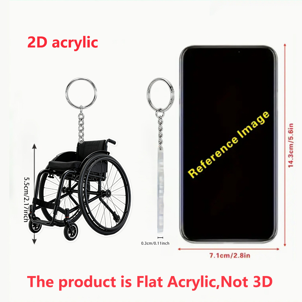 TEMU [2d Flat] [2d Flat] A 2d Flat Acrylic Keychain, Suitable For Car Keychains, Backpacks, Weddings, Birthdays, Housewarming, Anniversaries,