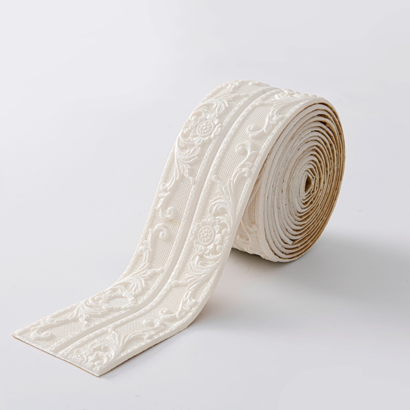 E-shop 6 Stk. abziehbare aufklebbare Wandleisten aus Schaumstoff, Sockelleisten Wandsockelleisten, anwendbar für Zuhause, Decken-Oberecken-Waistline,
