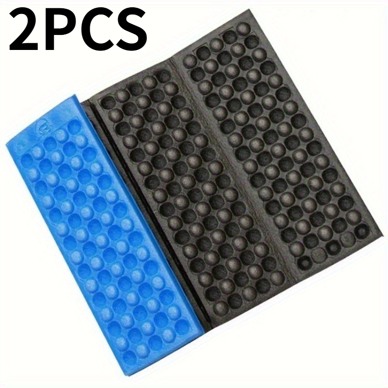 TEMU 2pcs Outdoor Foldable Pillow Moisture Picnic Cushion For Hiking Camping Training Park Camping Mat
