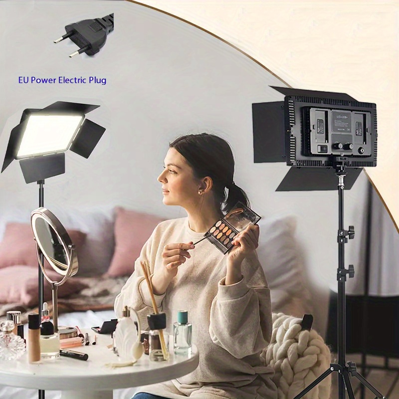 led photo studio light for game live video lighting on camera portable video recording photography panel lamp, photography lighting,   setup, lightweight lamp, reliable performance, sturdy build, camera lighting, live streamers, photographers 0