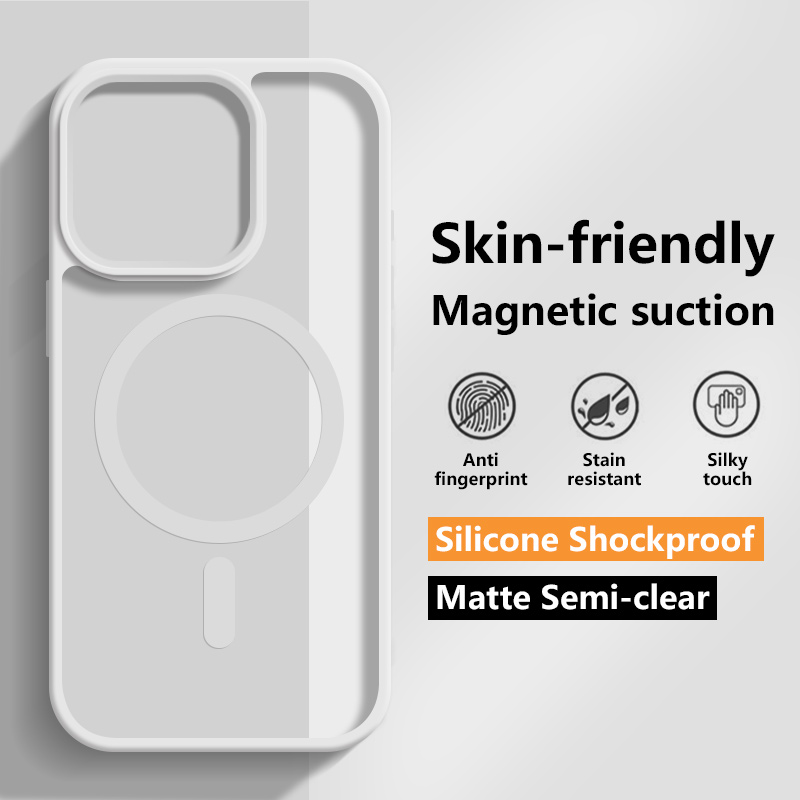 TEMU Phone Case - Acrylic Magnetic Transparent Phone Case Suitable For Iphone 17 Air, 17 Pro, 16 Plus, 15 Pro Max, 14, 13, 12 Phone Protection Case,