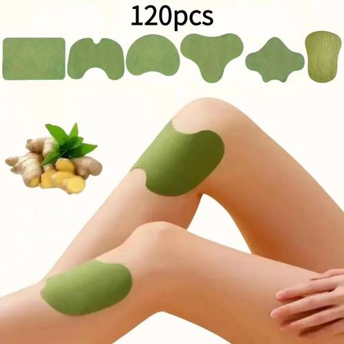 120 Mixed Household Mugwort Heat Patches- Soft Non-woven Fabric, Multi-functional for Neck, Shoulder, Waist, Lumbar Support, and Knee,