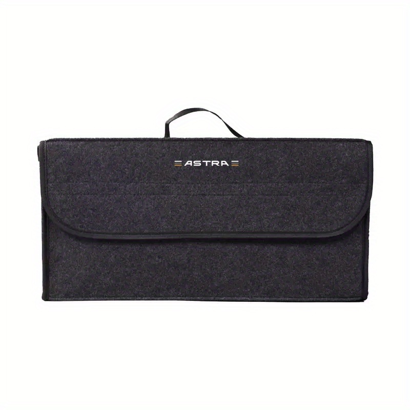 Image of Logo Car Trunk Felt Fiber Folding Storage Box For Car, Travel Storage Bag, Car Container Bag, Storage Box, Suitable For Models, -country Camping Outdoor Supplies.