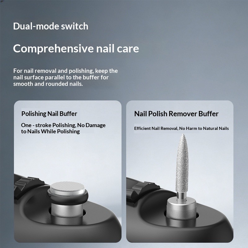 Electric Nail Clipper 3-in-1 Automatic Trimmer with Magnifying Glass