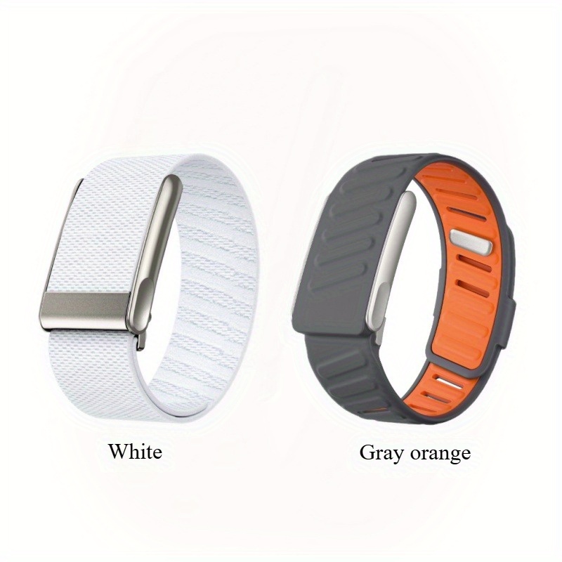 2 pièces Bracelet Réglable en Silicone Liquide/Nylon pour Whoop 5.0, Style Mixte - Polyvalent Fitness/Natation/Extérieur/Décontracté, Accessoire Sport & Loisir Unisexe