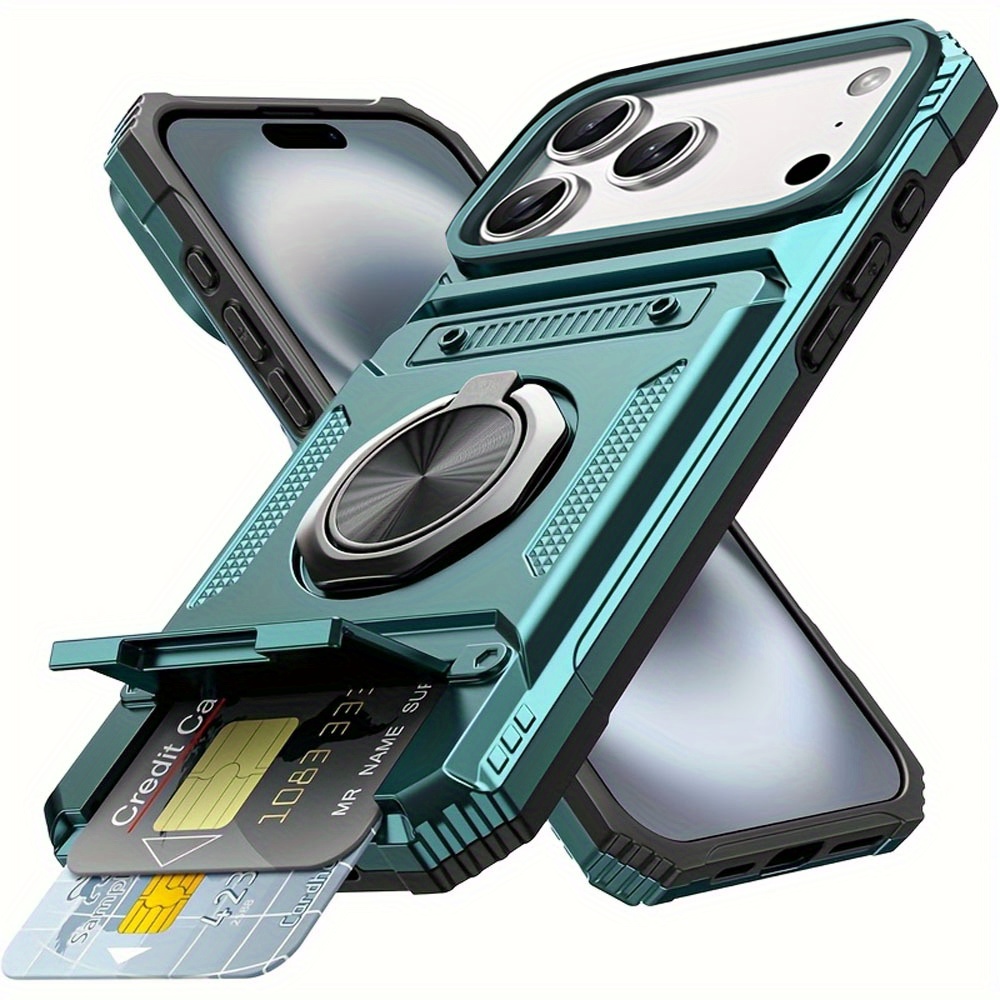 TEMU Phone Case - 3pcs Set Including 1 Case And 2 Screen Protectors, A Shockproof Case Designed For Compatibility With Models 17, 17 Air, 17 Pro, 17