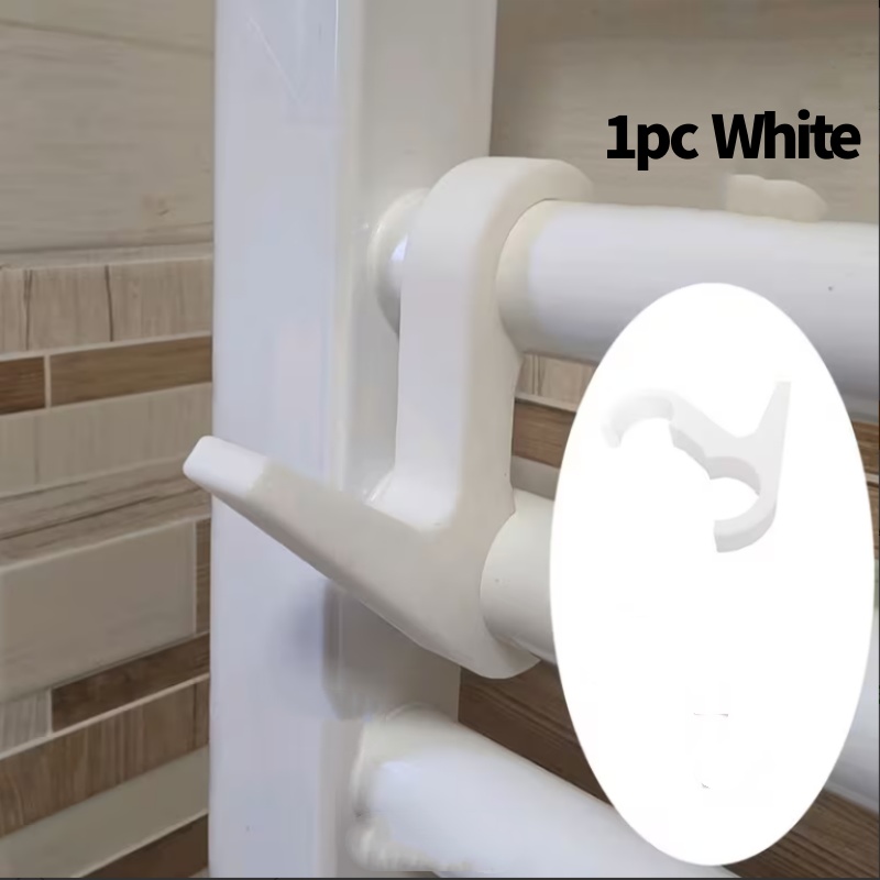 TEMU Porte-tubes de chauffage ronds, crochets pour tubes de chauffage de douche perçage, crochets à vêtements, crochets pour tuyaux de radiateur