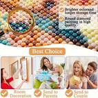 1pc 11 81x15 75inch diy diamond painting kit round diamond painting full diamond embroidery cross stitch masonry painting handmade wall decoration without frame