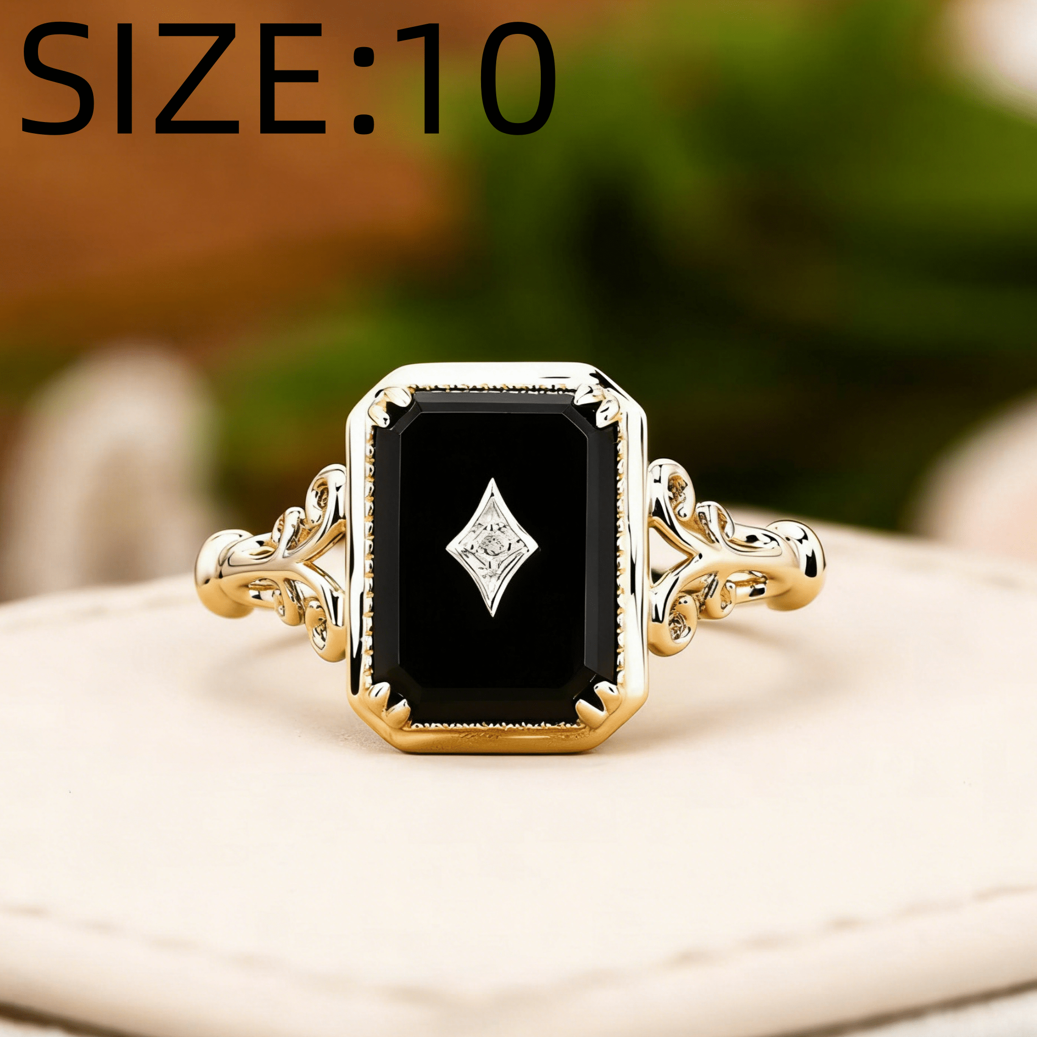 Men's Dark Gothic Fashion Ring, Unisex Style