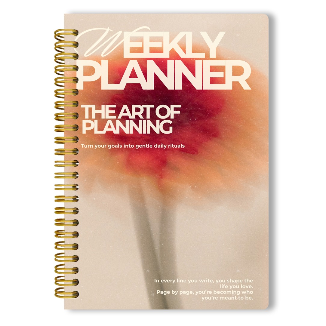 TEMU Carnet de Planification Hebdomadaire Indatée 1 An - Reliure Spirale 52 Semaines/53 Feuilles/106 Pages avec Calendrier Date, d'Objectifs et d'