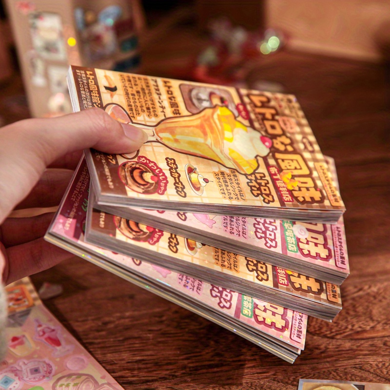   book vintage flavor   sticker book for journaling collage and decoration suitable for office cups pencil cases diaries and as a gift decoration sticker book