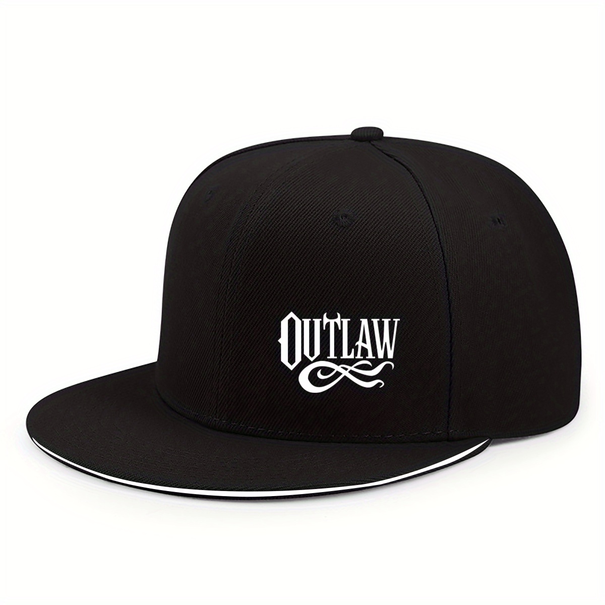 TEMU Chapeau Hip-Hop Polyvalent Style Américain Tendance Mode d'Extérieur, Casquette Unisexe Quotidienne Décontractée à Visière Plate