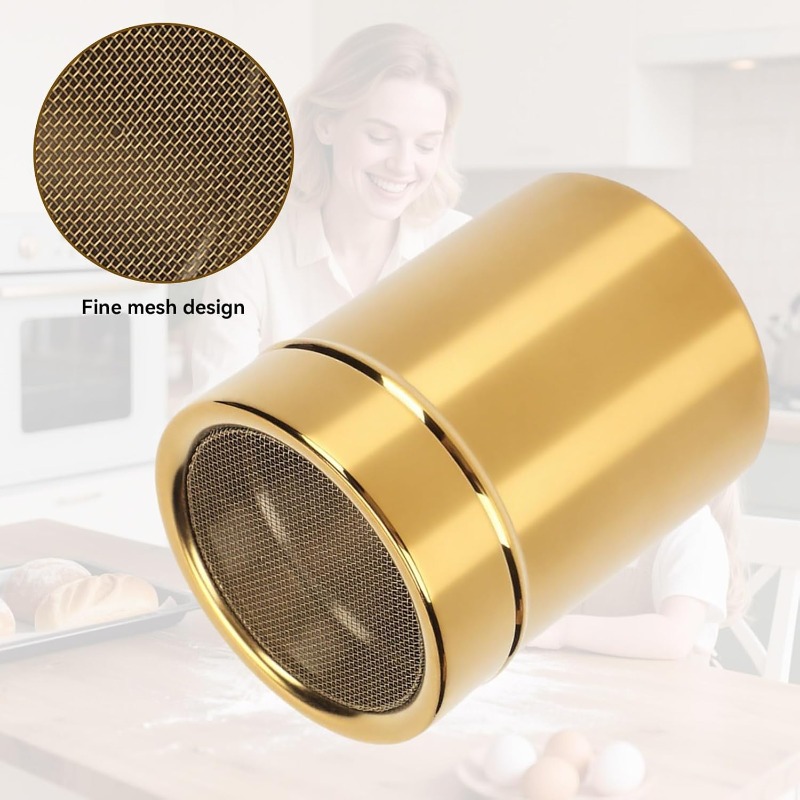 2pcs Powdered Sugar Shaker Duster with Lid