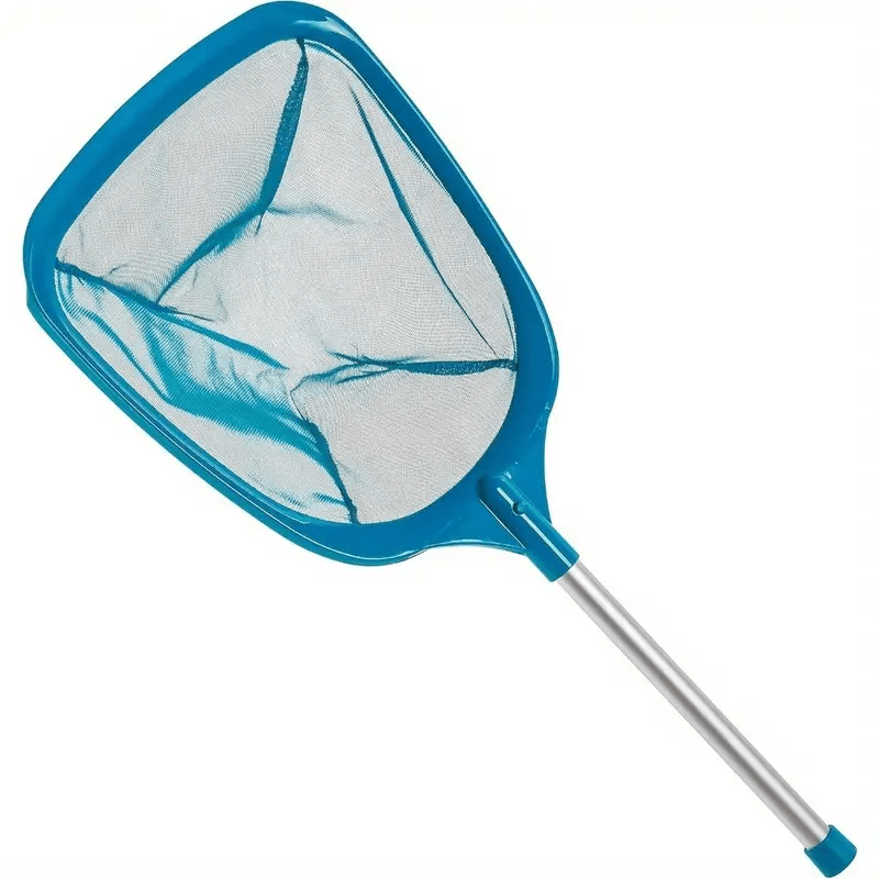 Heavy-duty Pool Skimmer Net With 24.8 Aluminum Pole- 25-inch Leaf& Cleaner Pools, Hot Tubs, - Detachable Ergonomic Handle, Durable Plastic& Metal Mesh Design