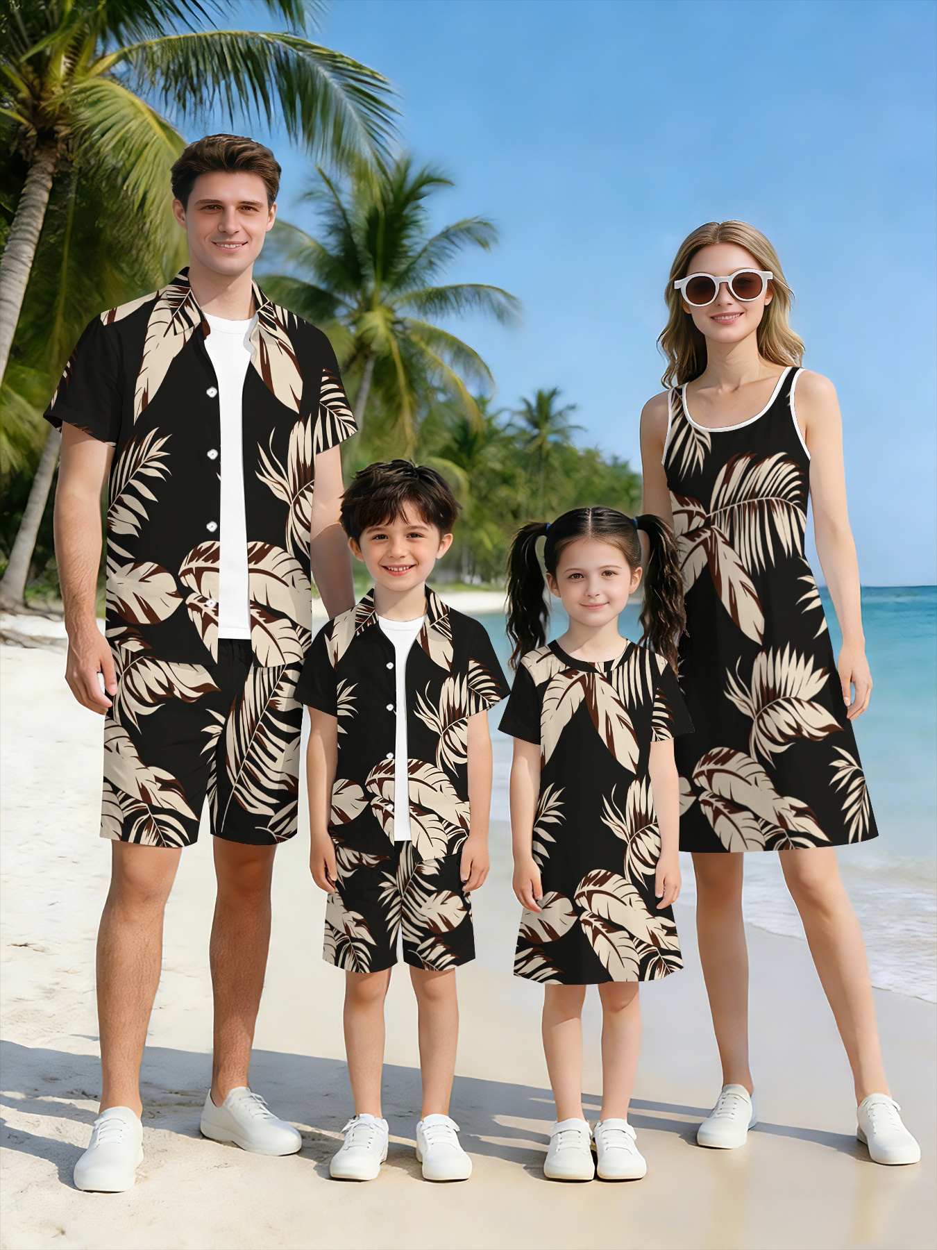 family matching outfits for vacation sold on Temu Australia
