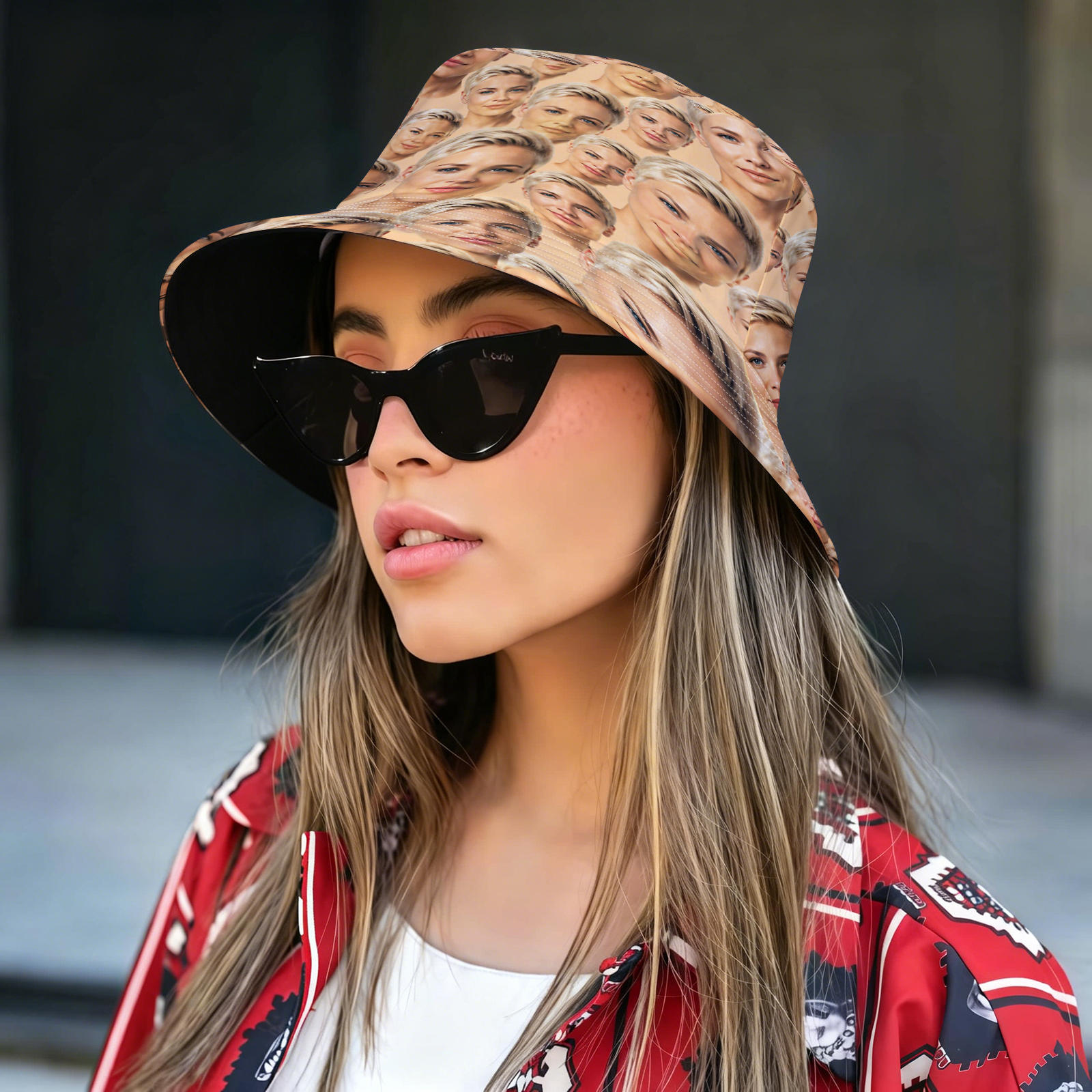 TEMU 1pc Personalized Custom Hat, Printed Summer Beach Sun Hat, Outdoor Casual Fashion For Birthday, Valentine's Day, Christmas, Anniversary, And
