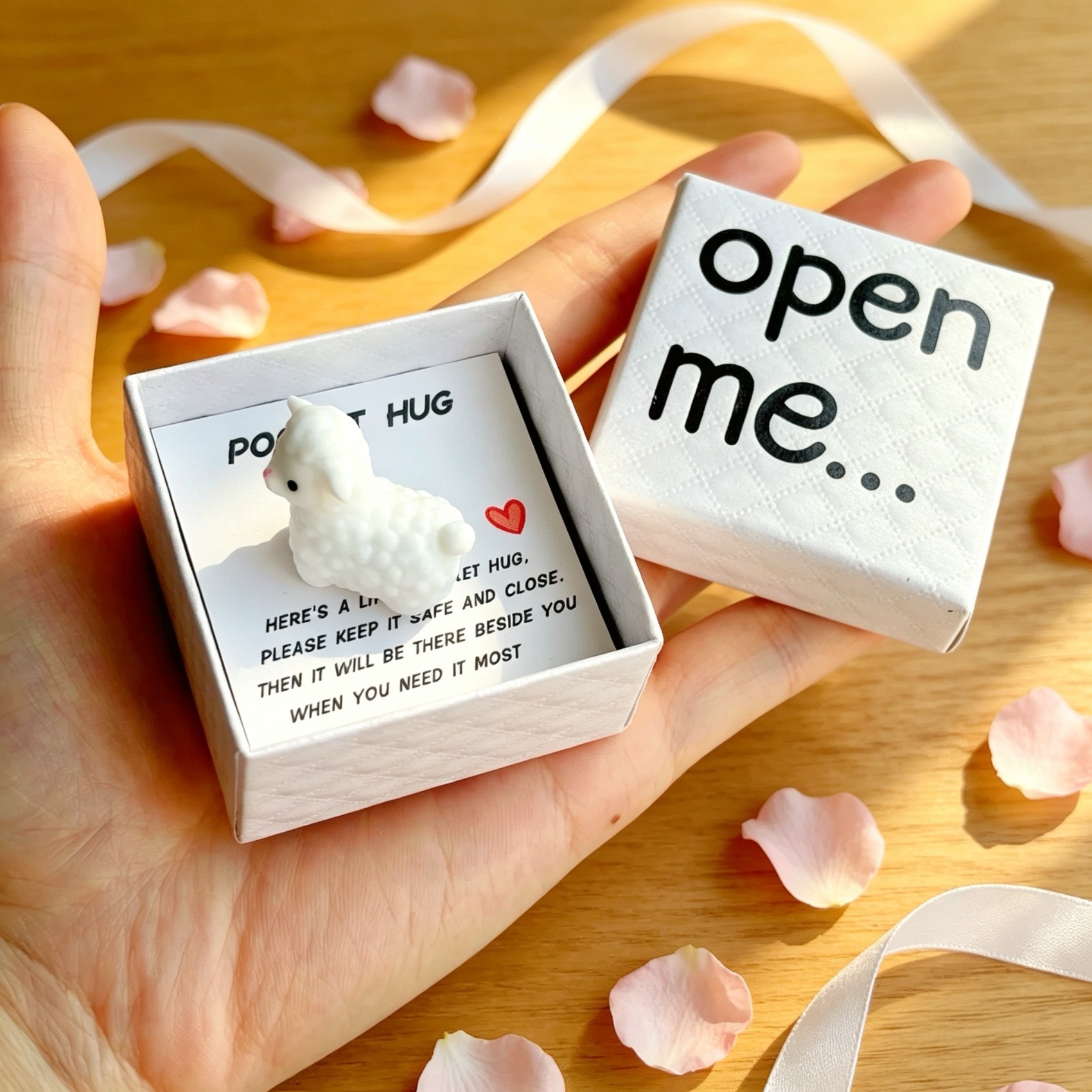 TEMU A Cute Alpaca "" Surprise Box, A Gift Packaging Box - Comes With A Mini Greeting Card, Alpaca-decorated Gift, A Present For Family, , , Suitable