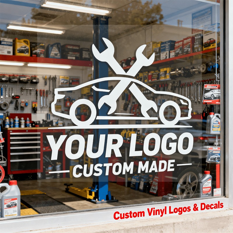 TEMU Custom Commercial Vinyl Stickers - For Glass/ Floor/ Wall - Image - Ideal For Suvs, Advertising Stickers & Office Walls - Modern Commercial