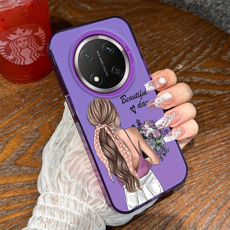 TEMU Phone Case - Painting Color Shockproof Case Magic 7 Lite X9c X60 Pro Magic 5 Pro Mobile Phone Protective Cover With Large Holes