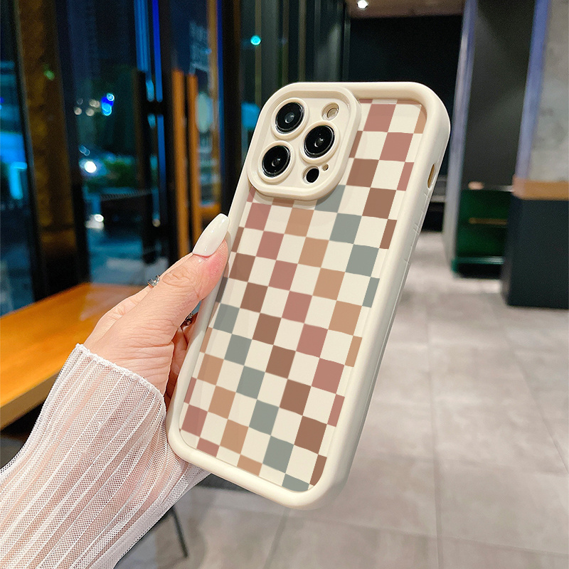 Deluxe Korean Simple Solid Color TPU Soft Phone Case for iPhone 11, 12, 13, 14, 15, 16 Plus Pro Promax XSMAX XS/ X MINI for samsung for galaxy S22 S23 S24 S25 PLUS ULTRA FE, Full Wrap Protection Anti-slip and Anti-fall TYJT