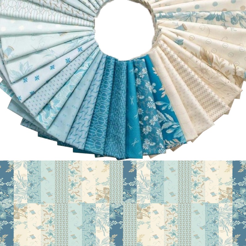 TEMU 40pcs Of 6.5 X 50cm (2.55 X 19.7in) Light Floral Pattern Pre-cut Fabric, Sewing Kit, Suitable For Hand Sewing, , Doll Making, Bag Decoration,