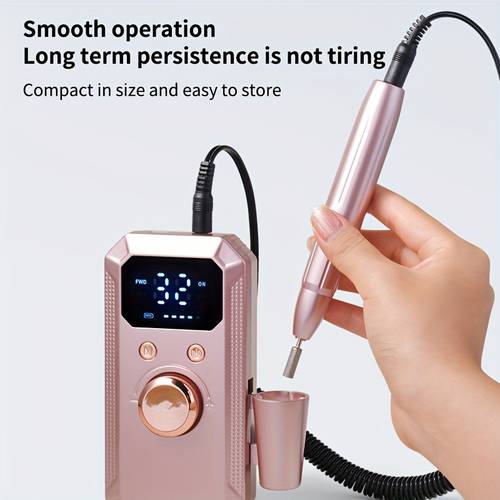 this electric nail grinder is rechargeable and with 11 grinding heads and 20 sanding rings high speed salon use at home making it a great gift for