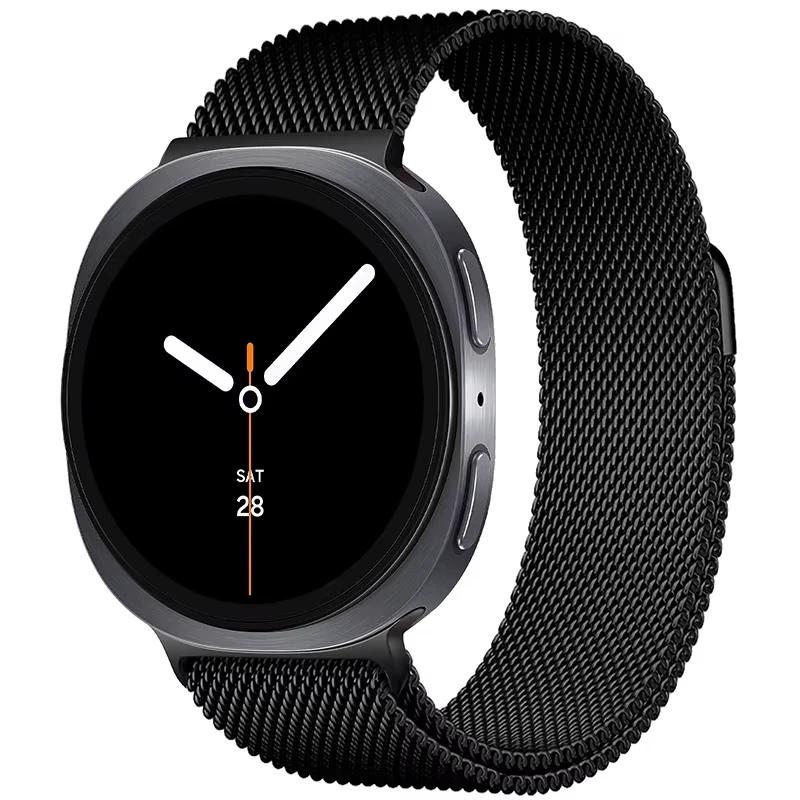 Image of Milanese Loop Band For Galaxy Watch 9 8 44mm 40mm 8 Classic 46mm Magnetic Magnetic Wrist Strap Bracelet Correa For Galaxy Watch 8 9 Strap