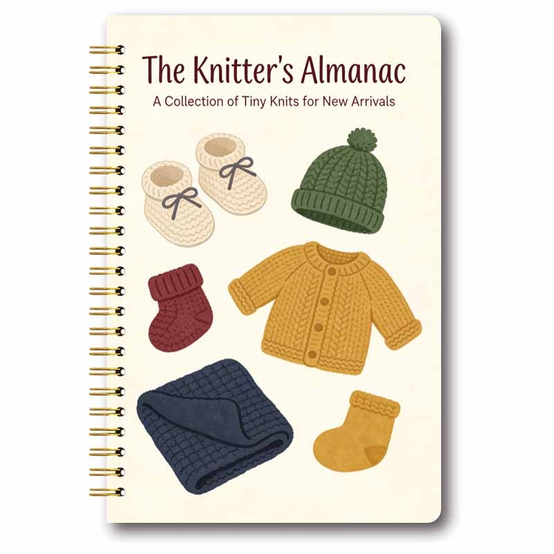 TEMU A Single Piece Of The 's Featuring Knitting Illustrations, This Spiral Notebook Is Designed For Sweater Projects With Lined Pages. It Boasts And